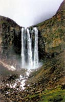 The Changbai Waterfall.