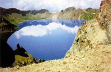 Tianchi Lake in the Changbai Mountains.