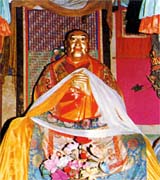 The statue of the Tenth Pancen Lama